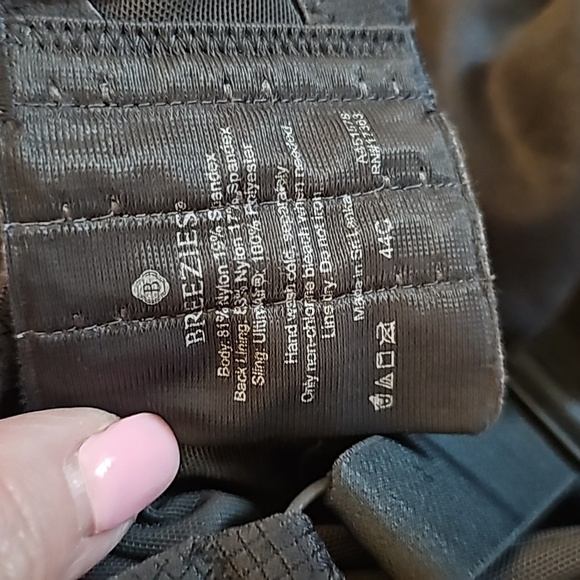 Breezies sz 44 C charcoal gray underwire bra - Picture 4 of 4